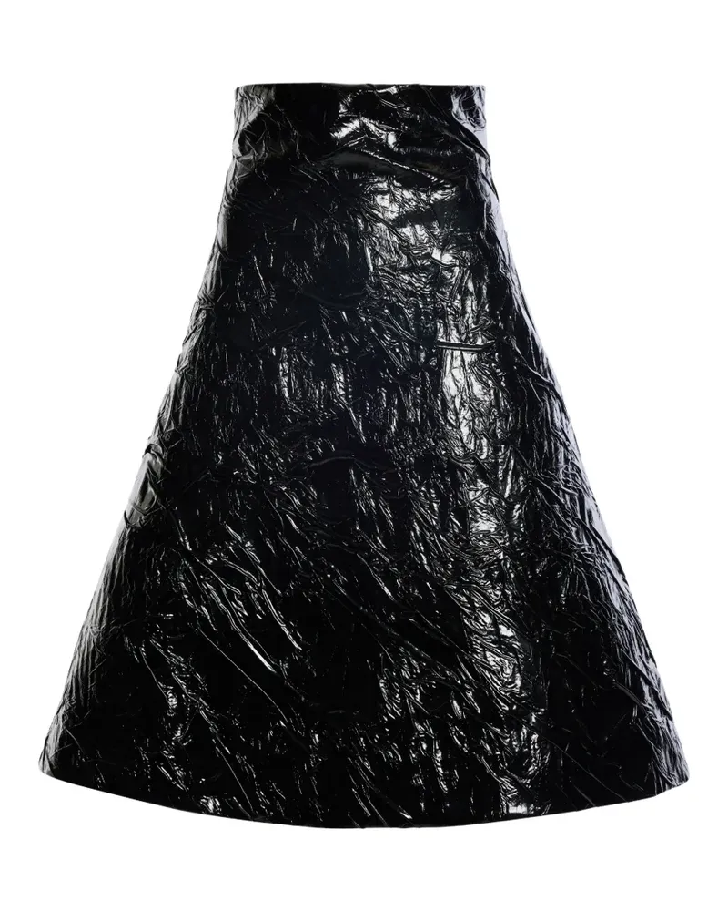 A.W.A.K.E. A-line midi skirt - Schwarz Schwarz