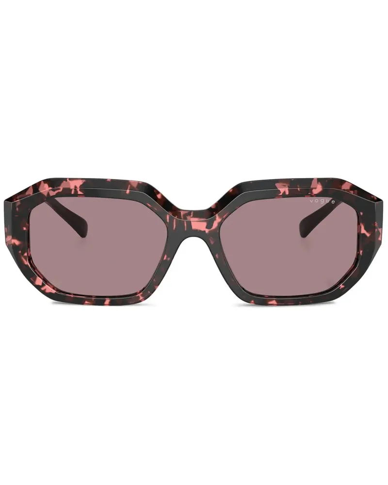 Vogue Sonnenbrille mit geometrischem Gestell - Rot Rot