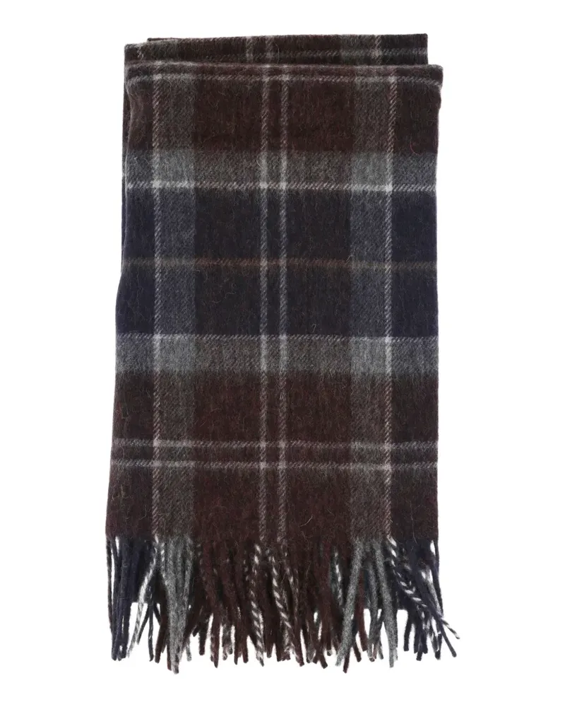 Barbour tartan fringed scarf - Blau Blau