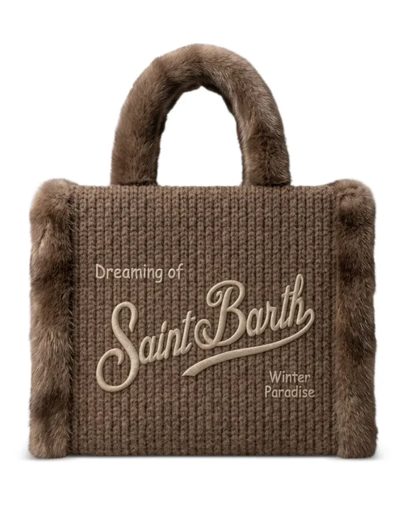 MC2 Saint Barth Colette Tote Bag aus geripptem Strick - Braun Braun