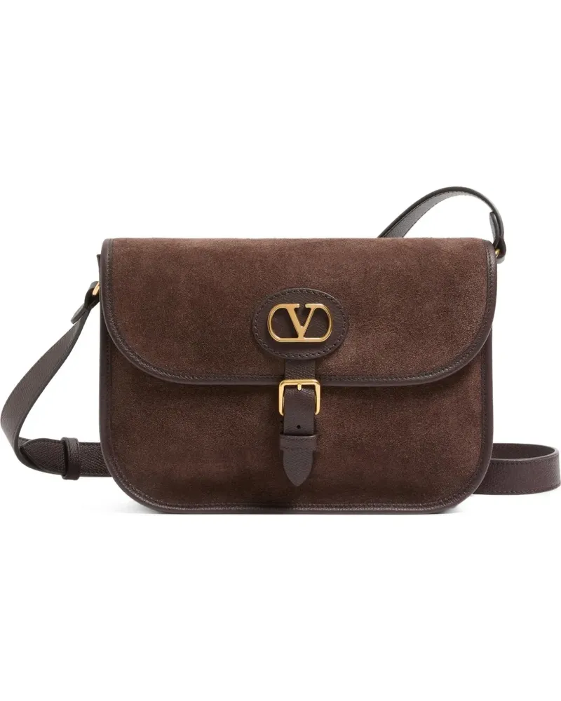 Valentino Garavani Antibes Schultertasche aus Wildleder - Braun Braun