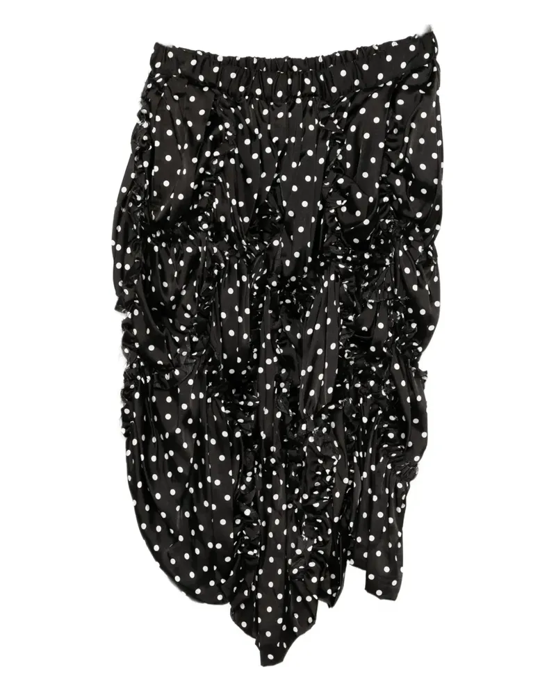 Comme des Garçons polka-dot skirt - Schwarz Schwarz