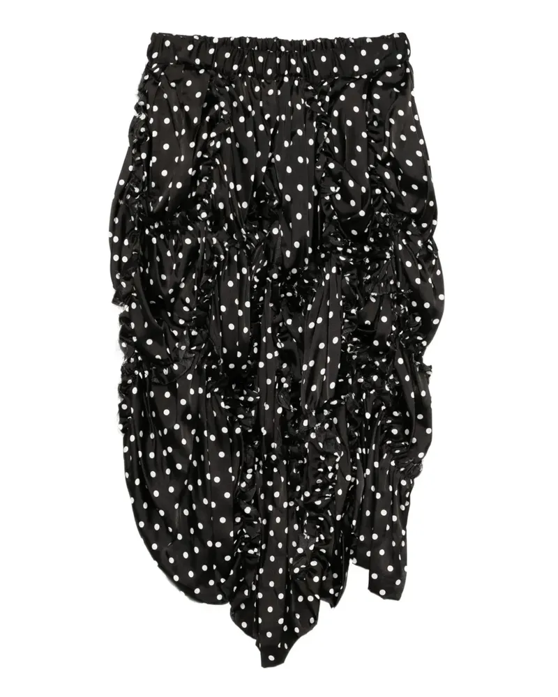 Comme des Garçons Gepunkteter Rock - Schwarz Schwarz
