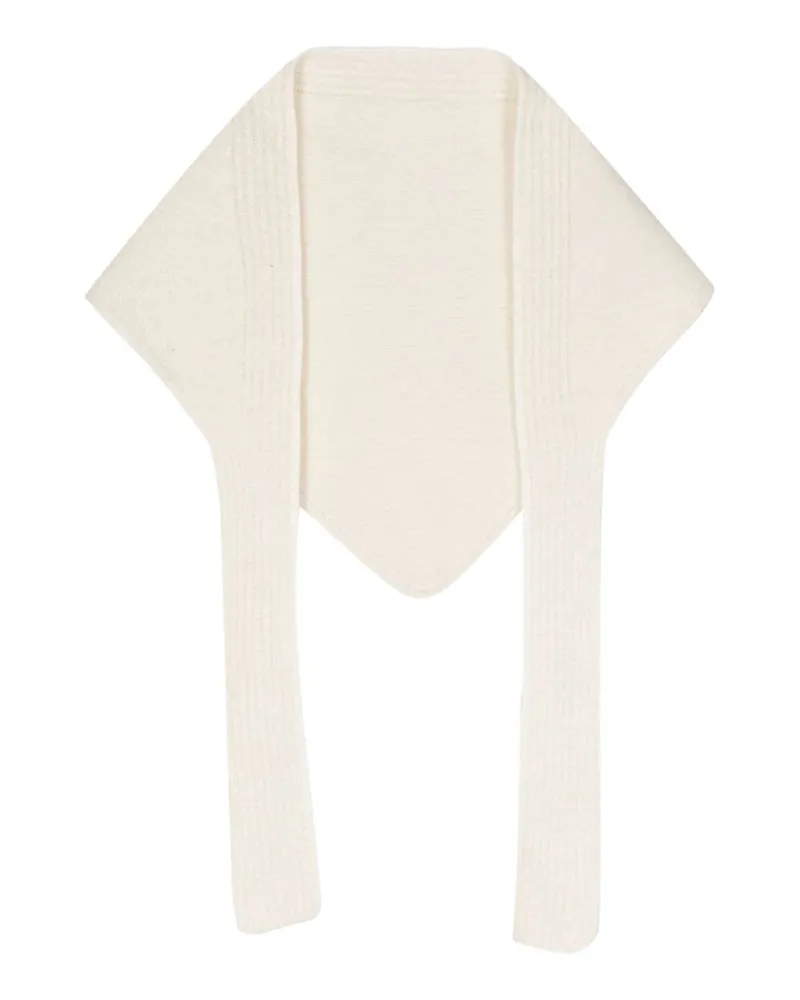 Jacquemus Le Chale Grosgrain Schal - Nude Nude