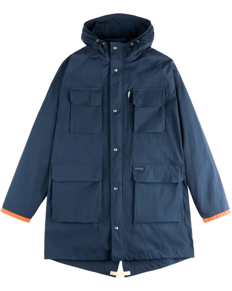 Fay Fisherman Parka - Blau Blau