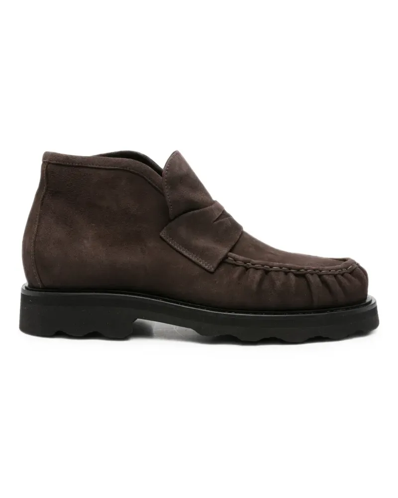 POMME D'OR Penny-Stiefel aus Wildleder - Braun Braun