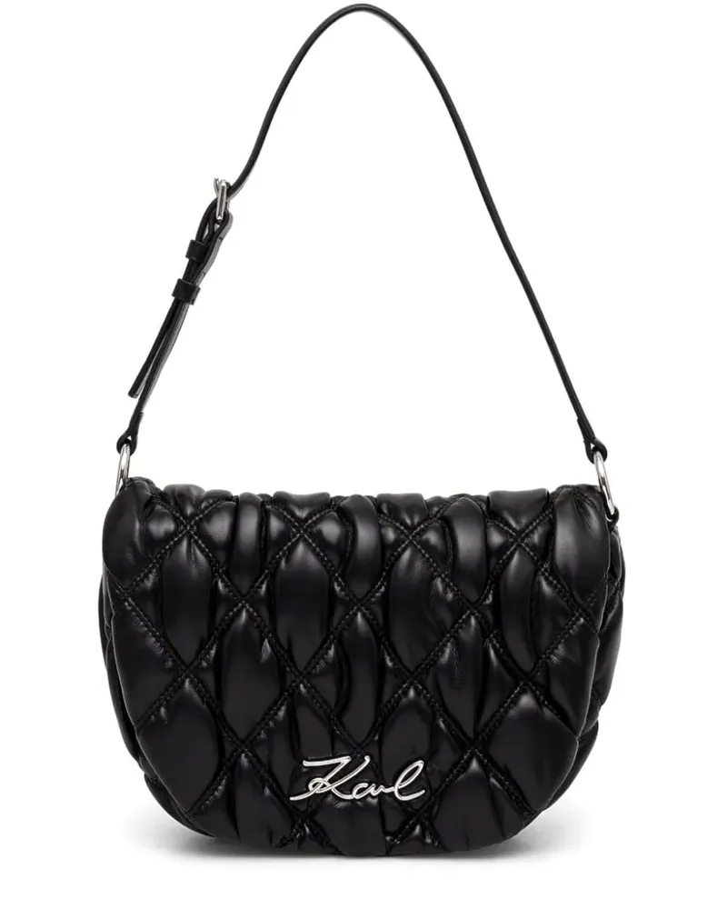 Karl Lagerfeld K/Signature Kult Schultertasche - Schwarz Schwarz