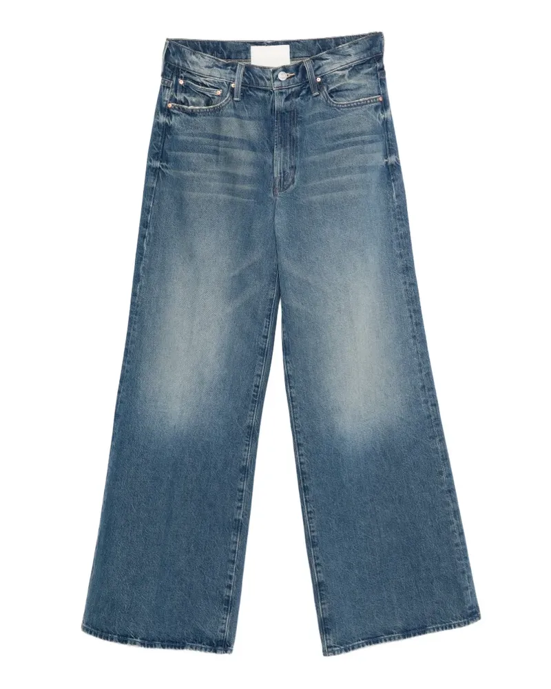 Mother The Ditcher Roller Jeans mit offenem Saum - Blau Blau