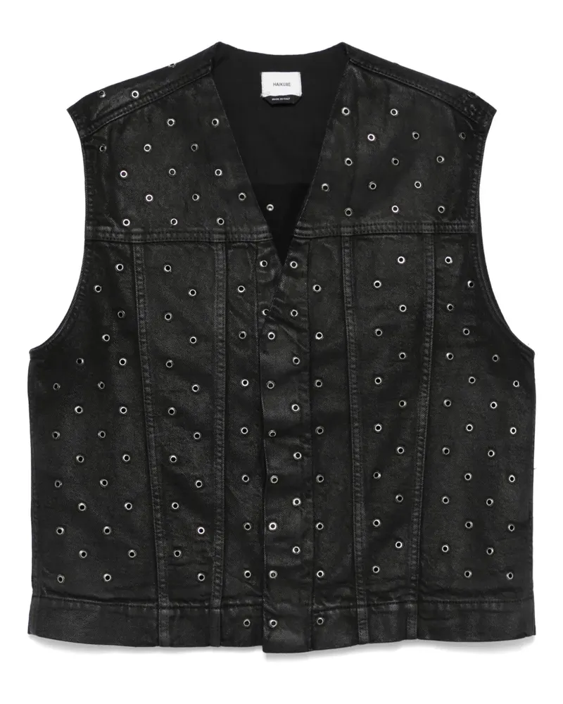 Haikure Weste aus Denim - Schwarz Schwarz