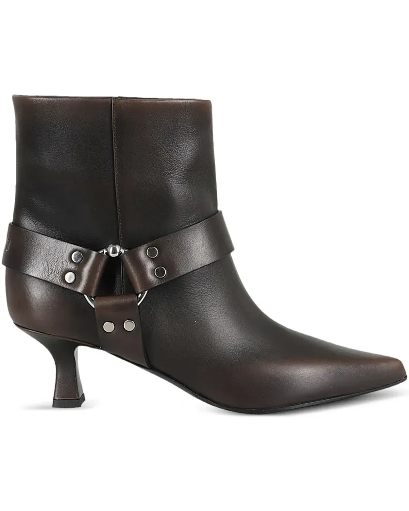 3JUIN Stiefel mit Logo-Prägung 60mm - Braun Braun