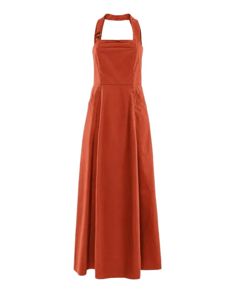 NENETTE Alassio Kleid mit eckigem Ausschnitt - Orange Orange