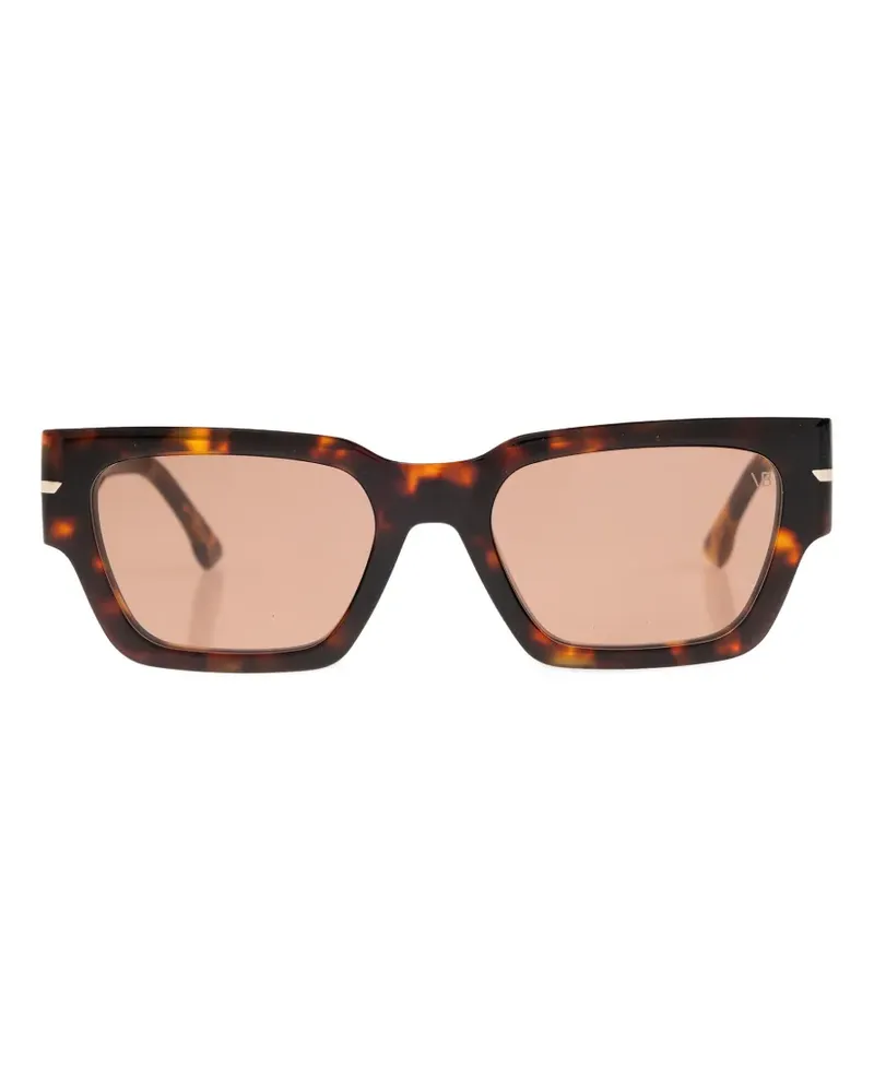 Victoria Beckham Geometrische Sonnenbrille in Schildpattoptik - Braun Braun