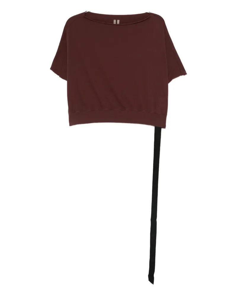DRKSHDW by Rick Owens organic cotton cropped top - Rot Rot
