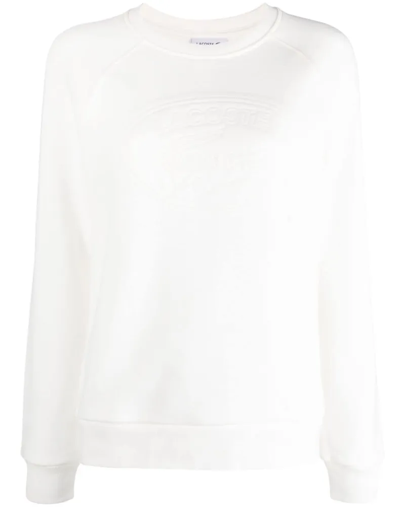 Lacoste Sweatshirt aus Bio-Baumwolle Weiß