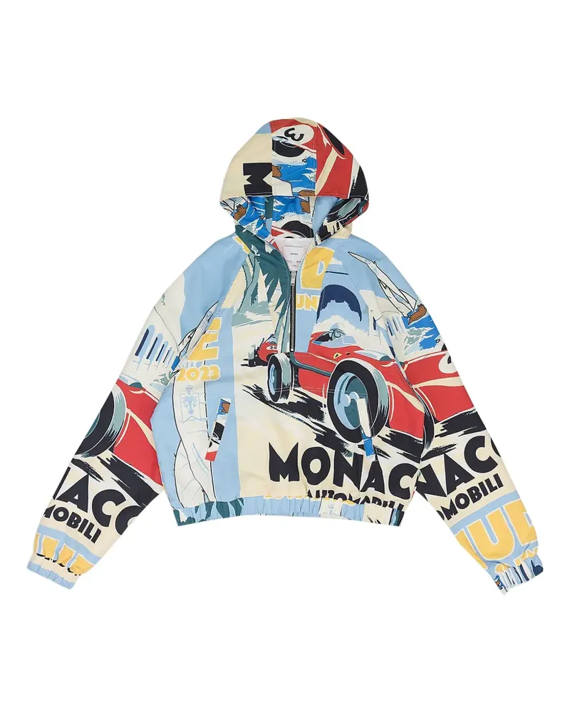RHUDE Monaco Sport Hoodie mit Viertelreißverschluss - Nude Nude