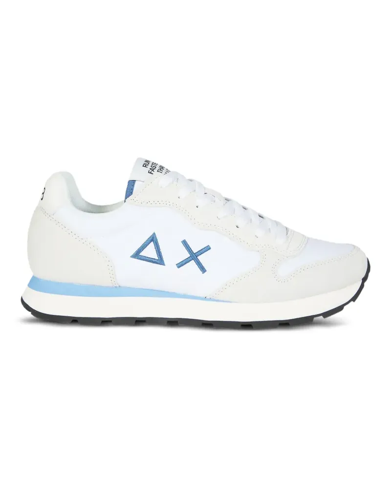 Sun68 Tom Solid suede applique sneakers - Weiß Weiß