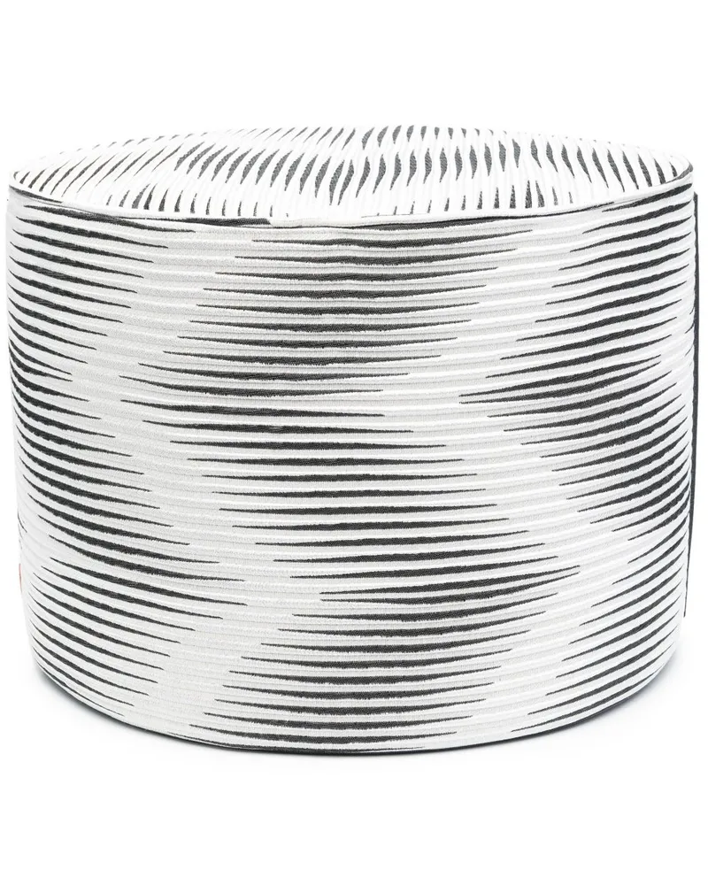 Missoni Home Hocker mit Zickzackmuster - Schwarz Schwarz