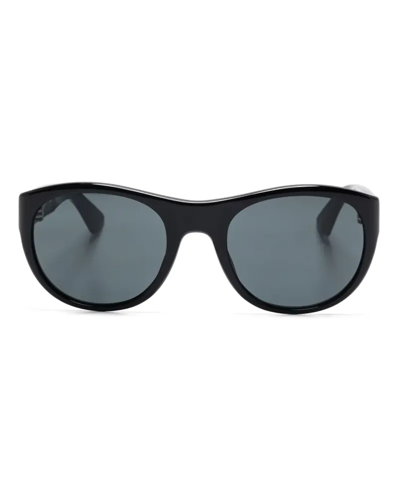 Saint Laurent Sonnenbrille mit rundem Gestell - Schwarz Schwarz