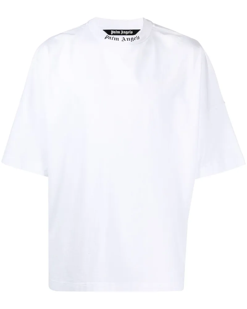 Palm Angels T-Shirt mit Logo-Print - Weiß Weiß