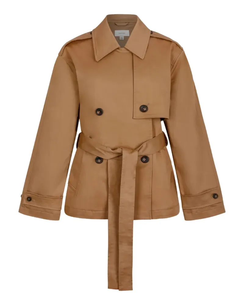 Calvin Klein Doppelreihiger Trenchcoat - Braun Braun