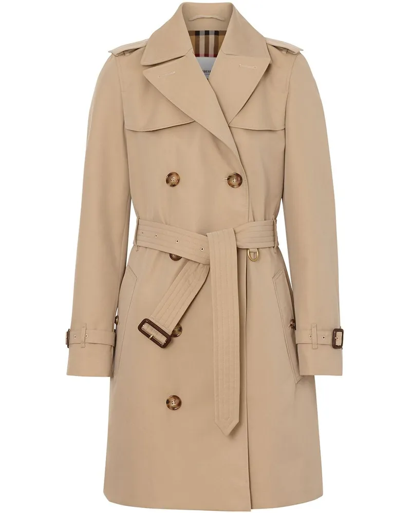 Burberry The Short Islington' Trenchcoat - Nude Nude