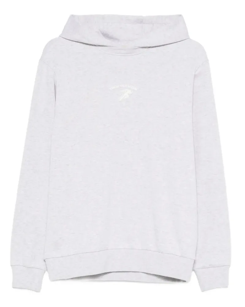 Eleventy Hoodie mit Slogan-Print - Grau Grau