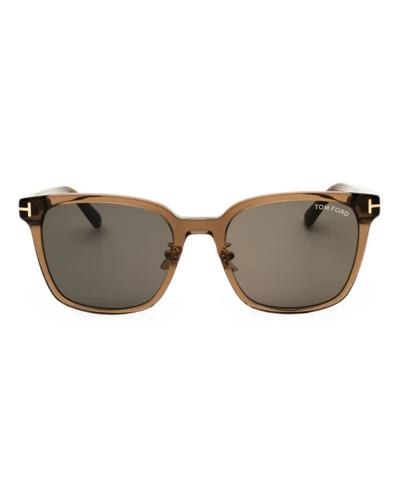 Tom Ford Sonnenbrille mit eckigem Gestell - Braun Braun
