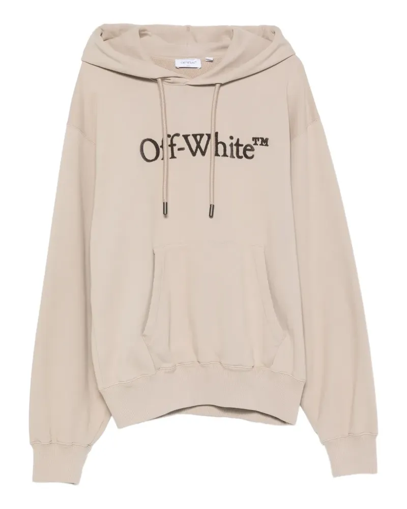 OFF-WHITE Hoodie mit Logo-Print - Nude Nude