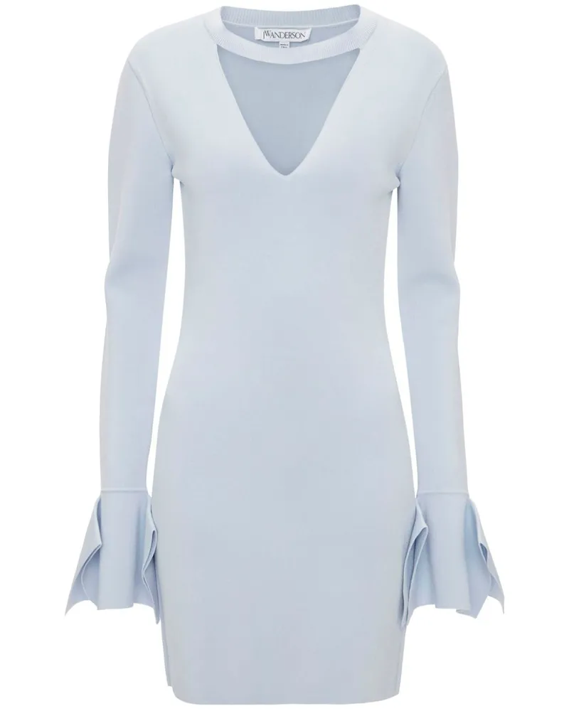 J.W.Anderson Minikleid mit Rüschendetail - Blau Blau