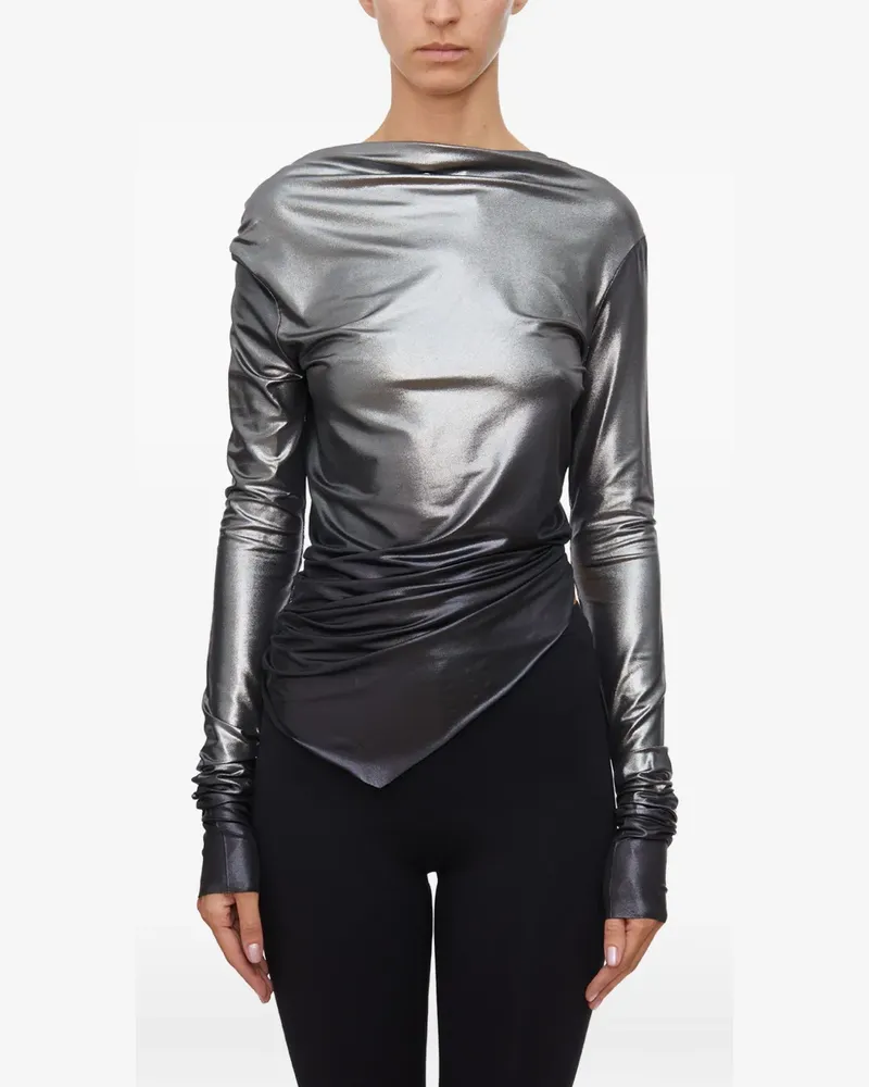 Rick Owens Lilies ombré-effect top - Silber Silber