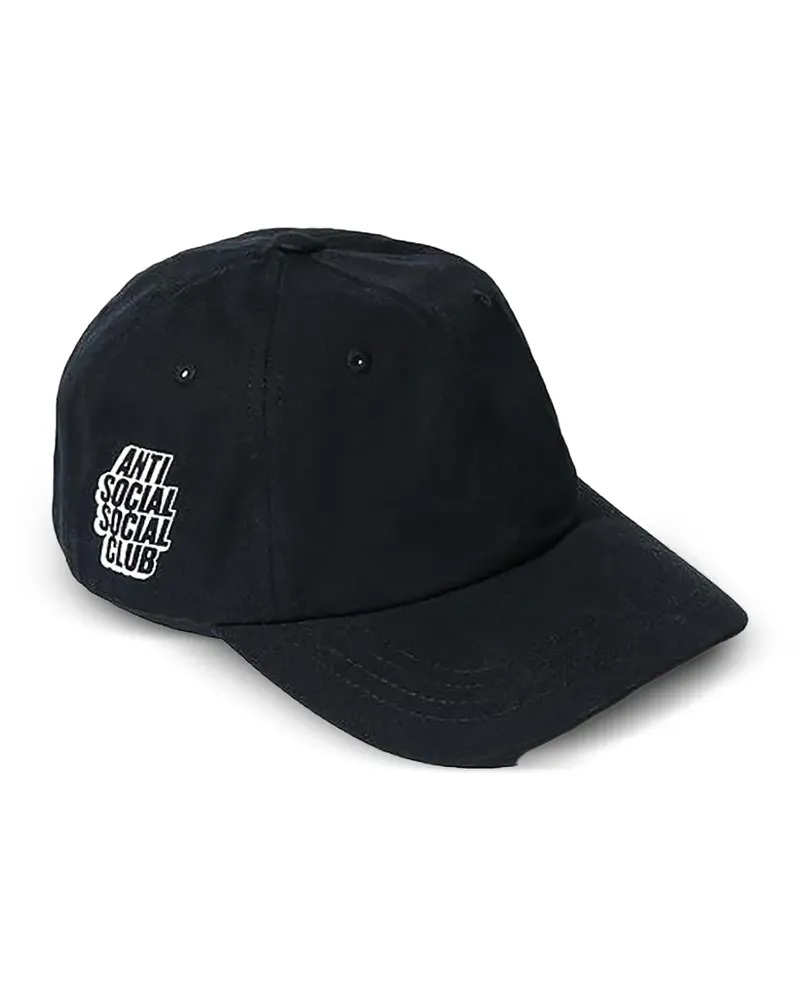 Anti Social Social Club logo-print baseball cap - Schwarz Schwarz