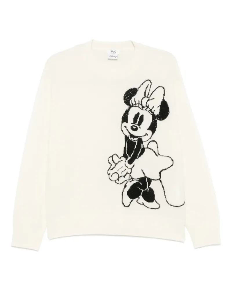 Liu Jo x Disney Minnie Mouse Intarsien-Pullover - Nude Nude