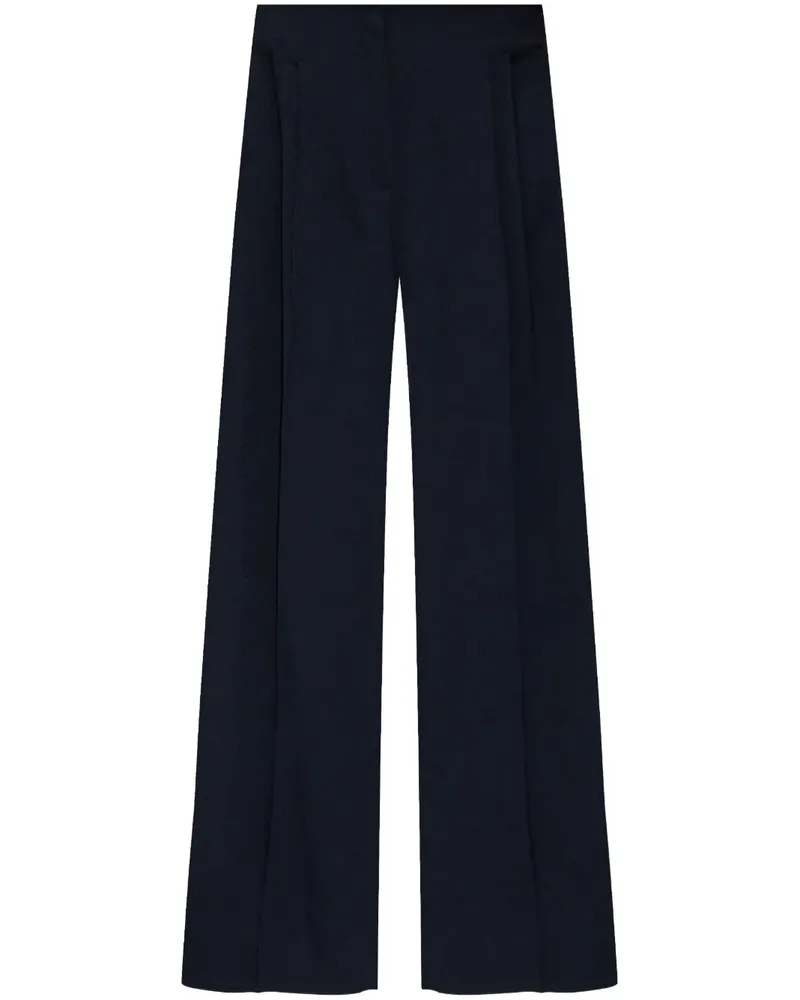 Emporio Armani Palazzohose mit Faltendetail - Blau Blau
