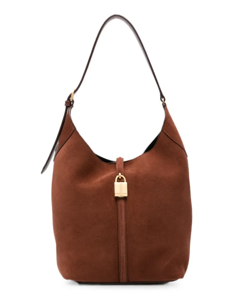 DeMELLIER Siena suede bucket bag - Braun Braun