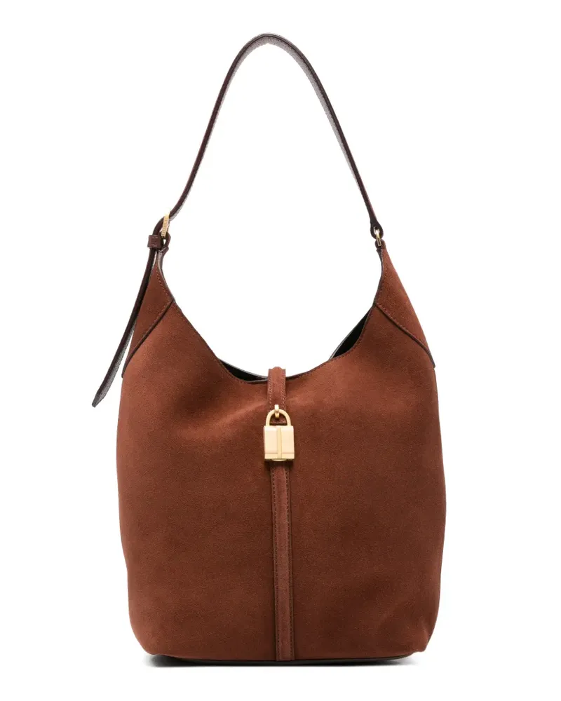 DeMELLIER Siena suede bucket bag - Braun Braun