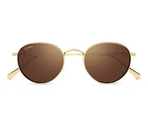 Runde Sonnenbrille - Gold