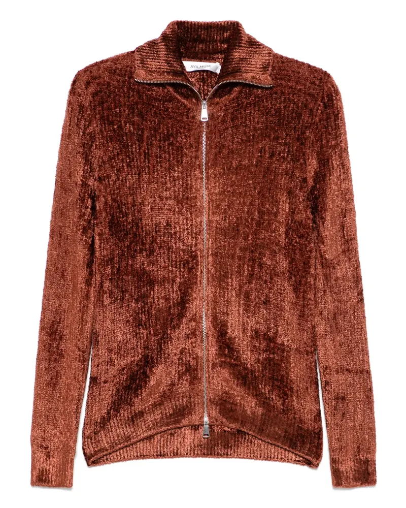 Aya Muse Cardigan aus Samt - Braun Braun