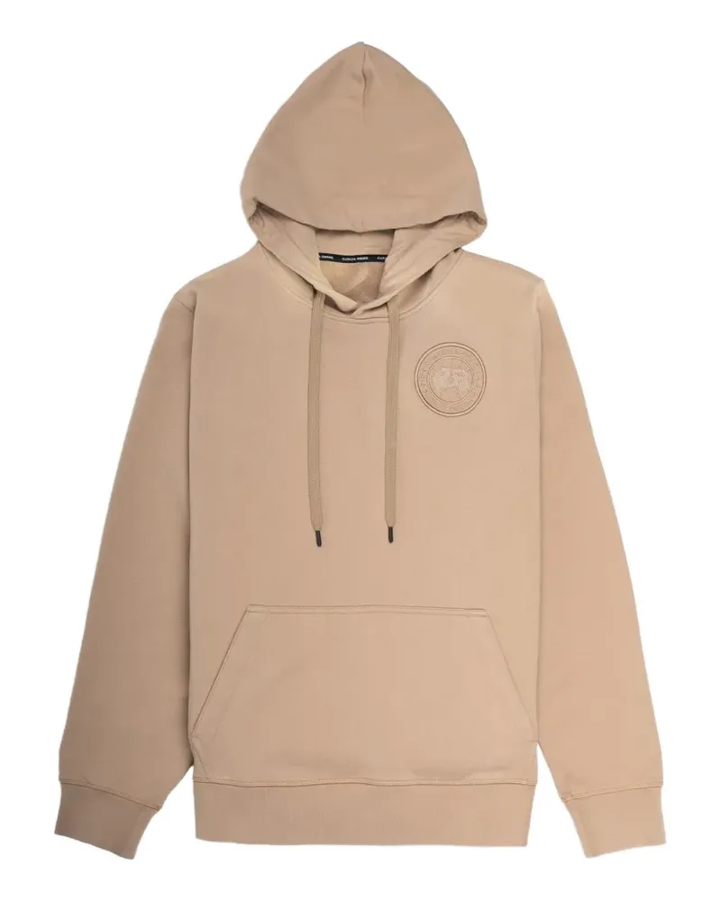 Canada Goose Huron logo-embroidered hoodie - Nude Nude