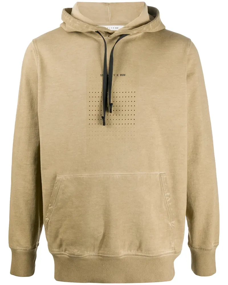 1017 ALYX 9SM Perforierter Kapuzenpullover - Nude Nude