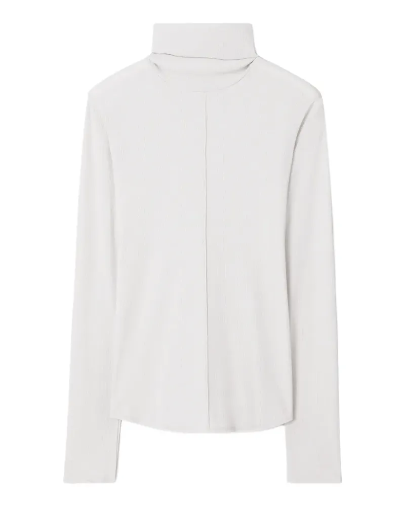 Tory Burch Gerippter Rollkragenpullover - Nude Nude