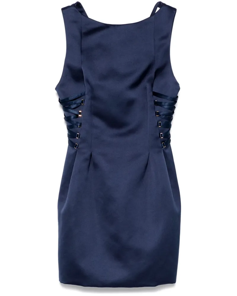 Elisabetta Franchi Minikleid aus Satin - Blau Blau