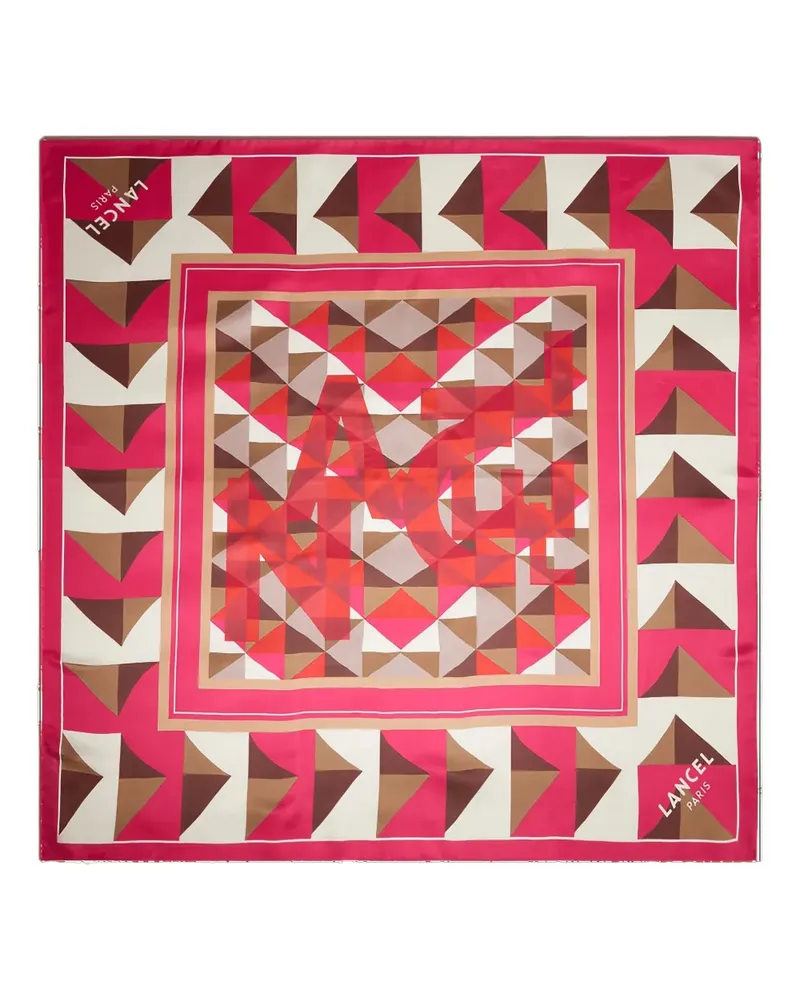 Lancel Labyrinth Seidenschal - Rosa Rosa