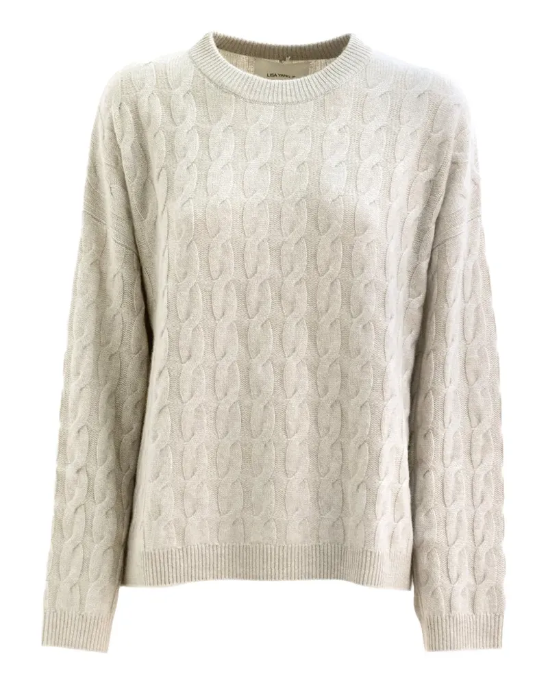 Lisa Yang Seymour Pullover mit Zopfmuster - Nude Nude