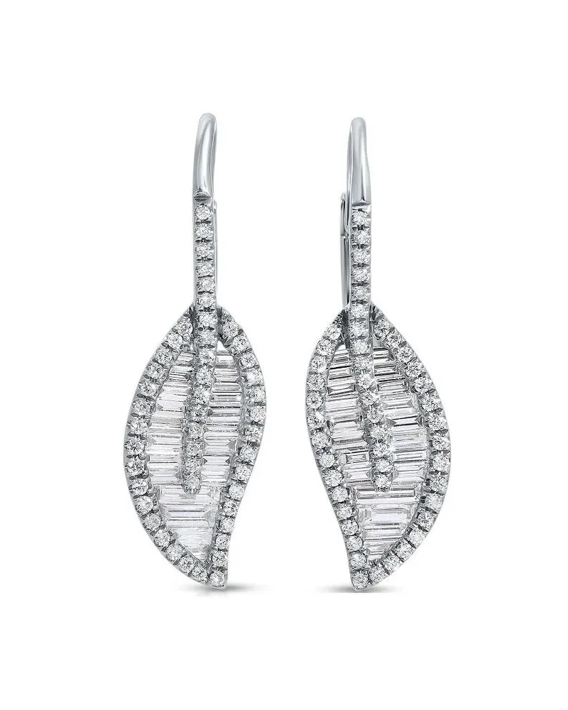 ANITA KO 18kt Weißgoldohrringe mit Diamanten - Silber Silber