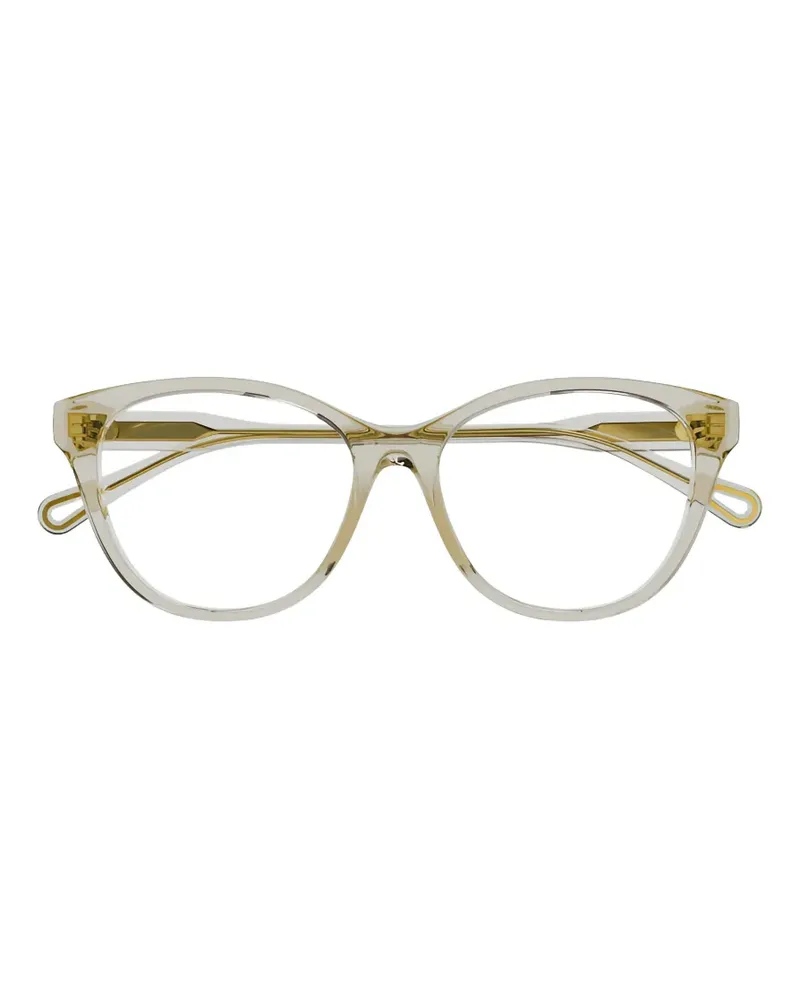 Chloé square-frame glasses - Nude Nude