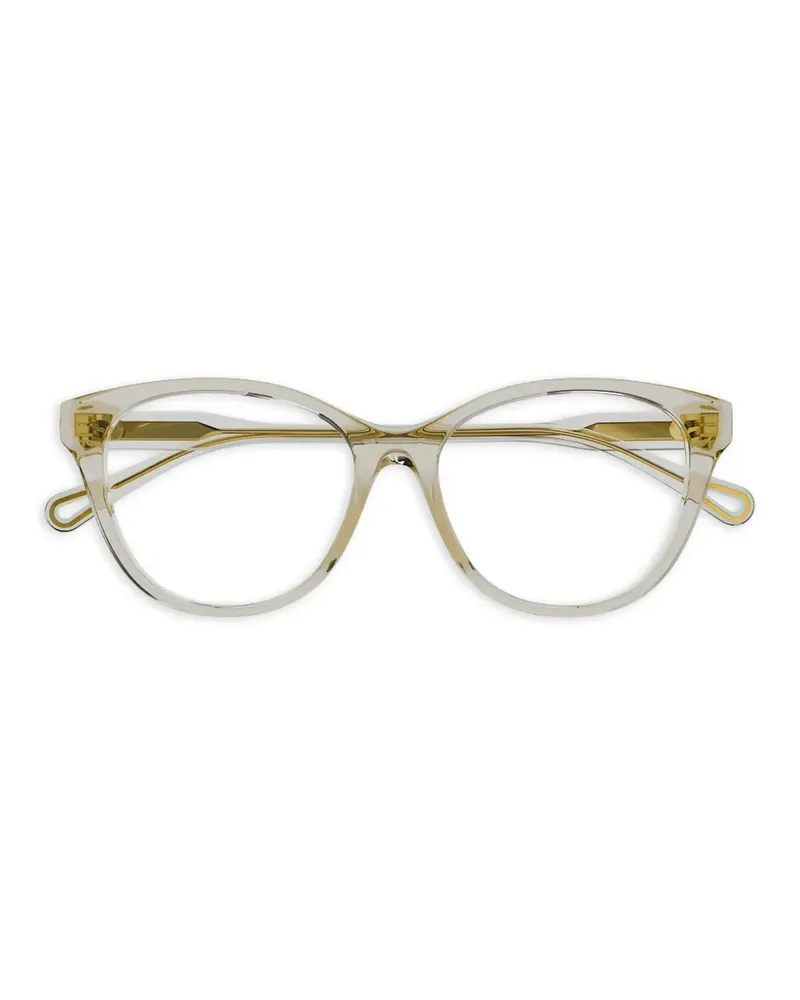 Chloé square-frame glasses - Nude Nude