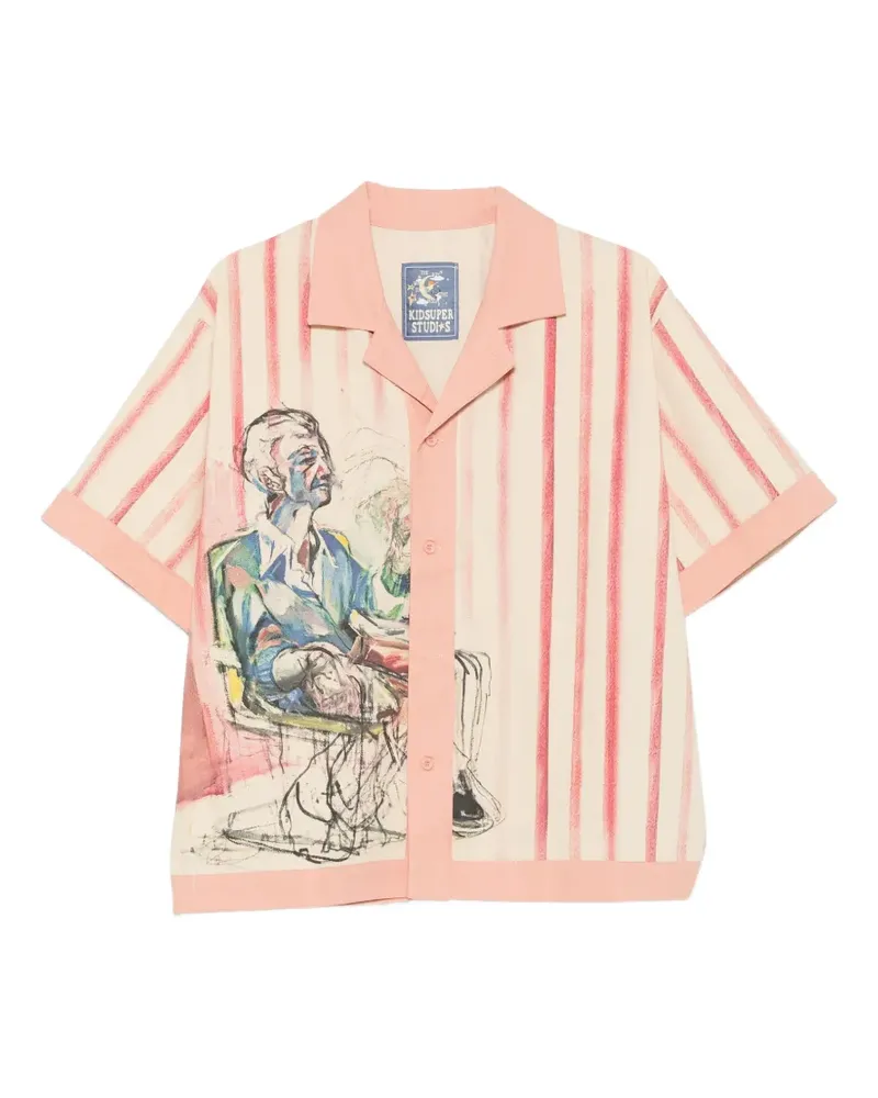 KidSuper Technicolor Dreams graphic-print shirt - Rosa Rosa