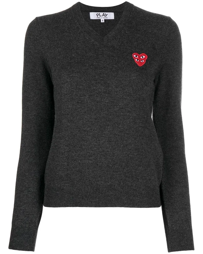 Comme des Garçons Oberteil mit V-Ausschnitt - Grau Grau
