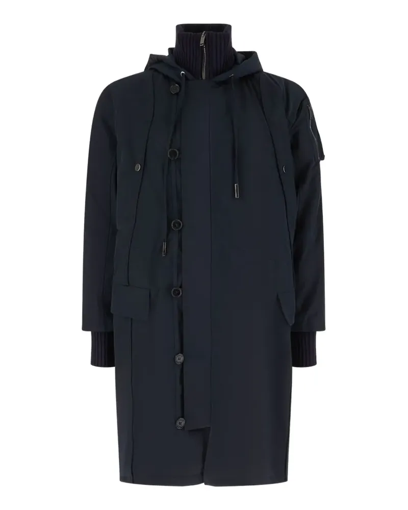 Iceberg hooded padded jacket - Blau Blau