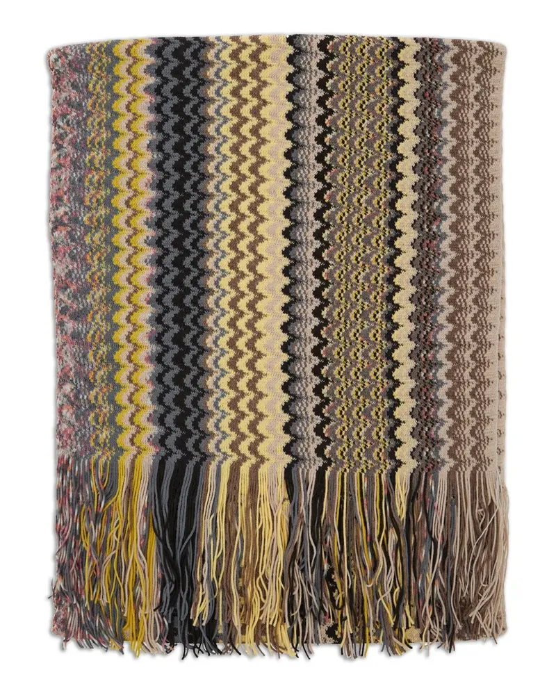 Missoni Schal mit Zickzackmuster - Schwarz Schwarz